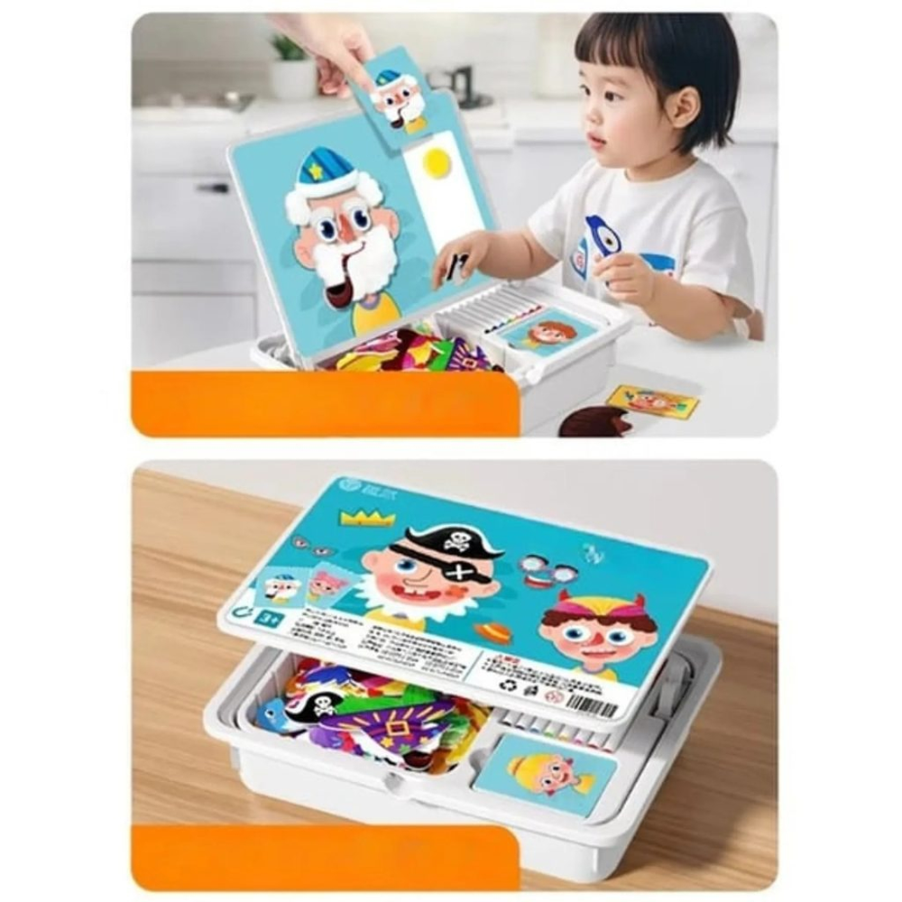 ✨HOT SALE 49% OFF💫Magnetic Puzzles Face Dress Up Travel Game Double Side Preschool Educational Learning Toy for Kids